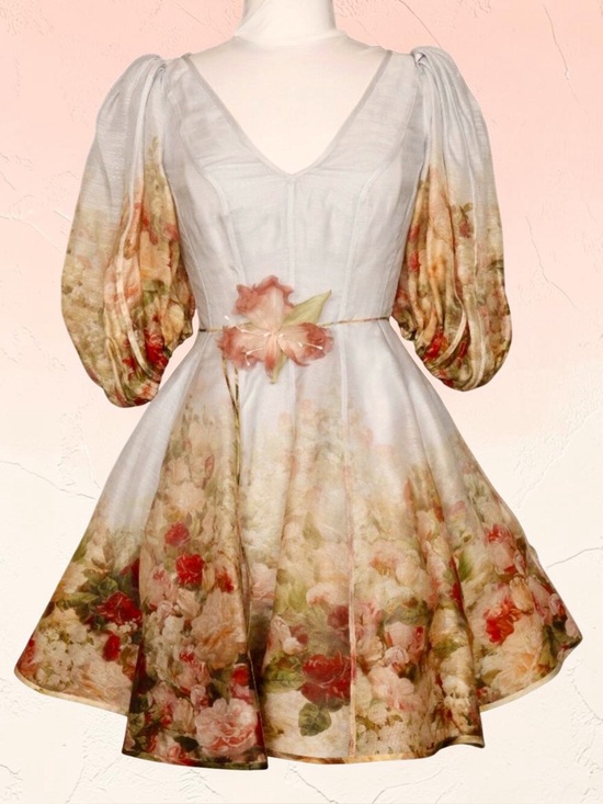 Zimmermann Dresses & Skirts - ZIMMERMANN Luminosity Flip Dress in Rosy Garden Floral Print